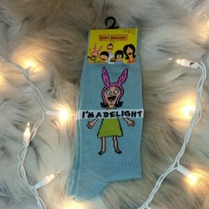 Bob's Burgers Blue Socks